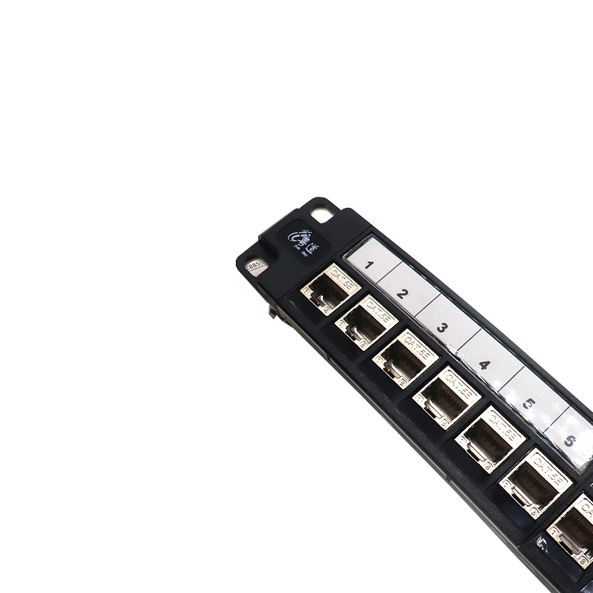 Cat 5e.1U 24-Ports Shielded RJ45 Patch Panel