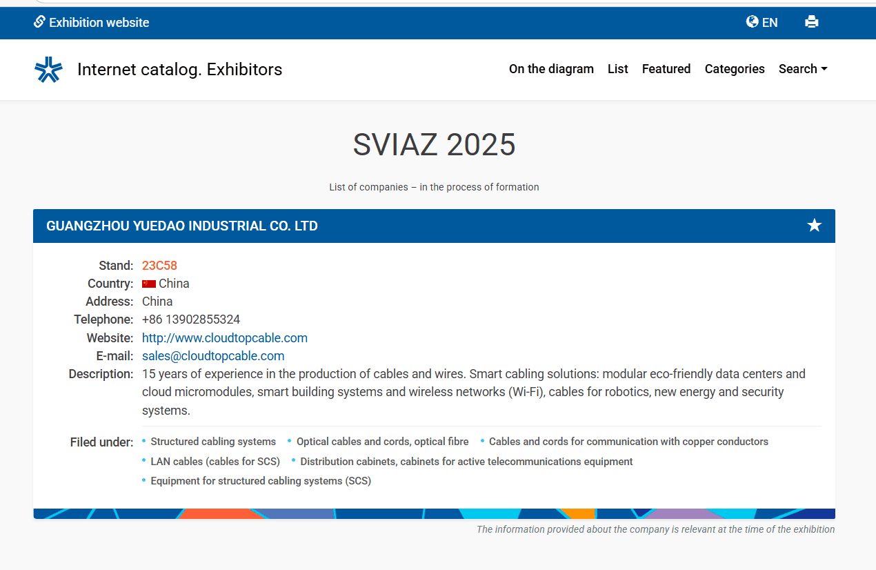 SVIAZ 2025 Moscow - invitation letter